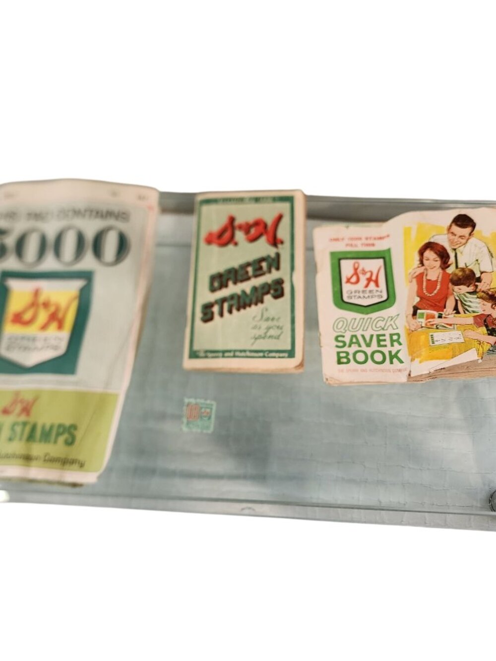 S&H Green Stamps Miss. books of 5000 green stamps / certificates Sperry and Hutc